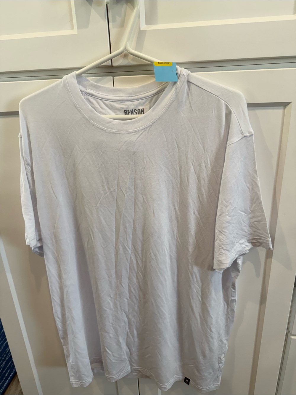 Benson Men's White Crew Short-Sleeve Tee
